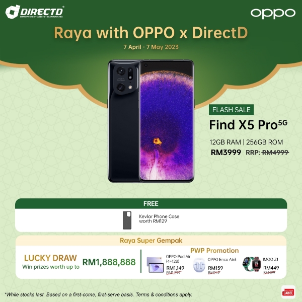 DirectD Retail & Wholesale Sdn. Bhd. - Online Store. [PROMO] OPPO Find X5  Pro - READY STOCK + FREE Gifts