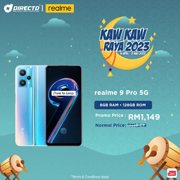 Picture of realme 9 PRO [5G | 8GB RAM | 128GB ROM] KAW KAW RAYA 2023🌙