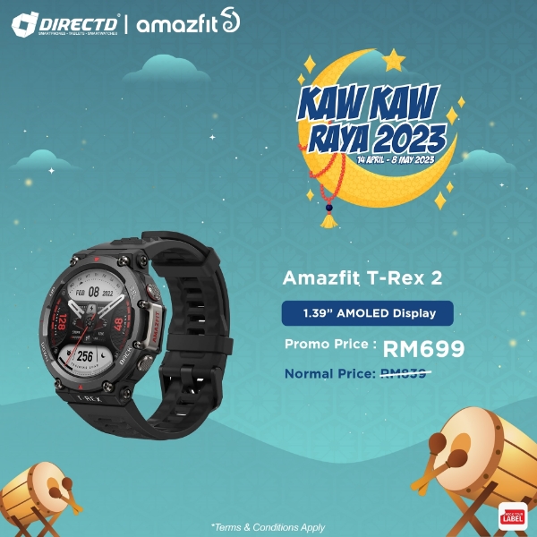 DirectD Retail & Wholesale Sdn. Bhd. - Online Store. AMAZFIT T-Rex 2, Trex  2