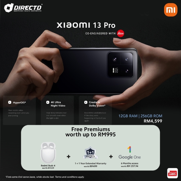 Picture of [NEW] Xiaomi 13 Pro [12GB RAM | 256GB ROM] Ready Stock + Premium GIFTS worth RM995
