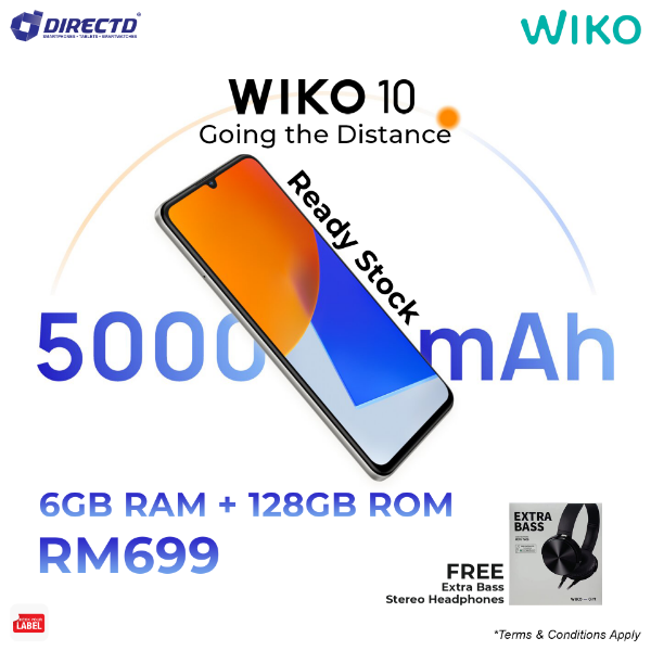 Picture of [NEW] WIKO 10 [6GB RAM | 128GB ROM] FREE Extra Bass Stereo Headphones