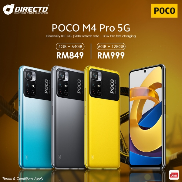 Picture of POCO M4 PRO 5G  - Power up your fun! ORIGINAL set by Xiaomi Malaysia