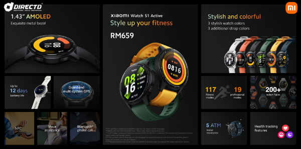 Xiaomi Watch S1 Active Smart ur