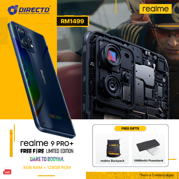 Picture of realme 9 Pro Plus - FREE FIRE LIMITED EDITION [READY STOCK]