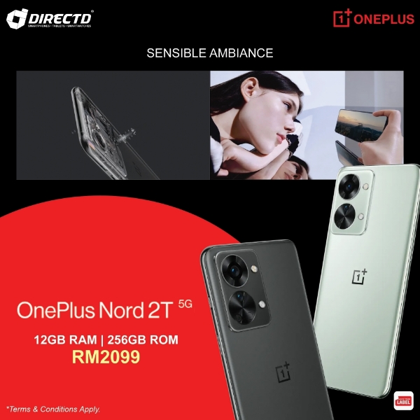 DirectD Retail & Wholesale Sdn. Bhd. - Online Store. OnePlus Nord 2T 5G  [50MP Sony IMX766 Flagship Camera + OIS