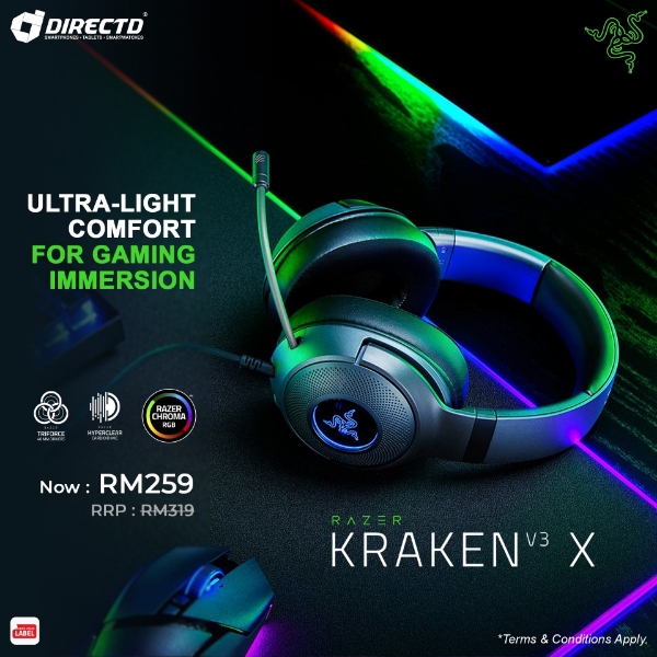 Picture of Razer Kraken V3 X Wired USB Gaming Headset