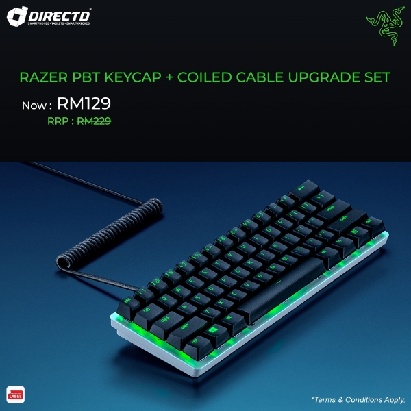 Picture of Razer PBT Keycap Coiled Cable Set