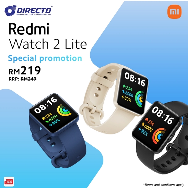 DirectD Retail & Wholesale Sdn. Bhd. - Online Store. 🧡Redmi Watch 2 Lite -  1 Year warranty by Xiaomi Msia