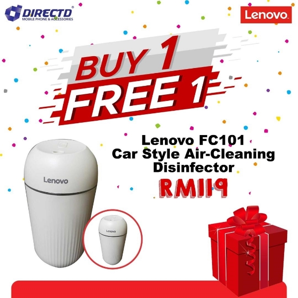 Picture of LENOVO Car Style Air Cleaning Disinfector (FC101) - BUY 1 FREE 1 PROMO