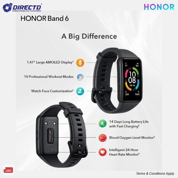 Picture of HONOR BAND 6 - ORIGINAL by HONOR Malaysia