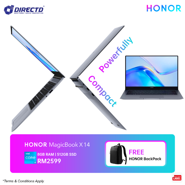 Picture of HONOR MagicBook X14 2022 (14" | i3-1115G4 | 8GB+512GB | Win11 | Microsoft Office Home & Student 2021)
