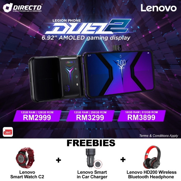Picture of LENOVO Legion Duel 2 (SNAPDRAGON 888 | 144Hz AMOLED HDR) + 3 Awesome FREEBIES