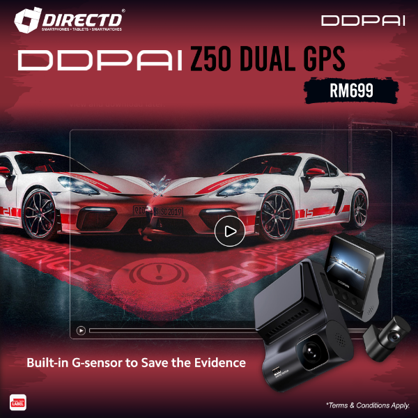 Picture of DDPAI Z50 GPS DUAL (8MP | 2GB RAM | WiFi | Support Android & iOS)