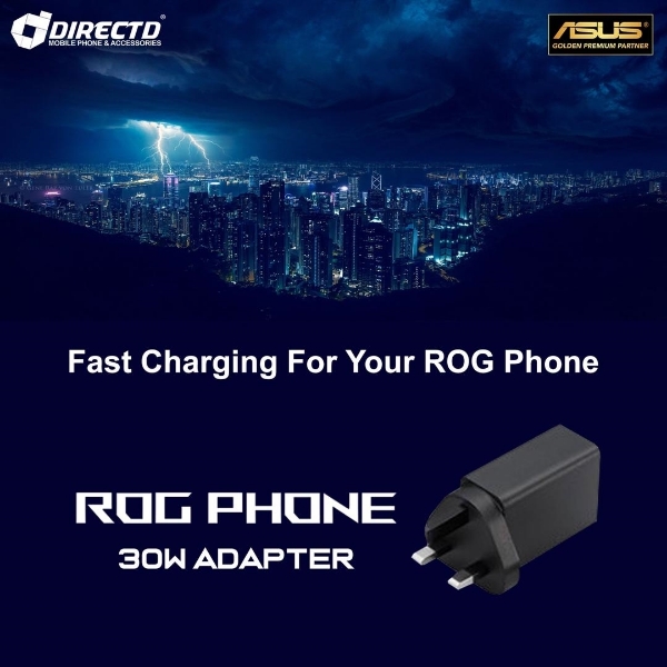 Picture of ORIGINAL ASUS ROG Phone 30W Charging Adapter (3 PIN) - Suitable for ROG1,2 & 3