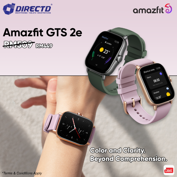 Picture of Amazfit GTS 2E - ORIGINAL, comes with 1-to-1 exchange warranty