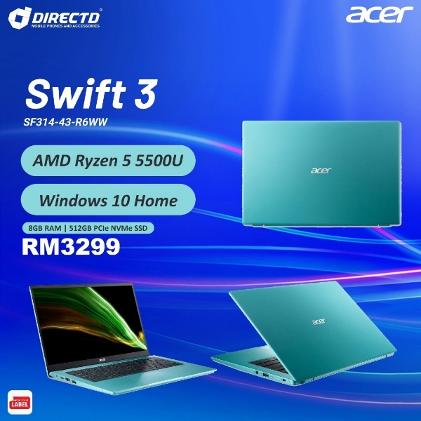 Picture of Acer Swift 3 SF314-43-R6WW (AMD Ryzen 5 5500U | 8GB RAM | 512GB ROM)