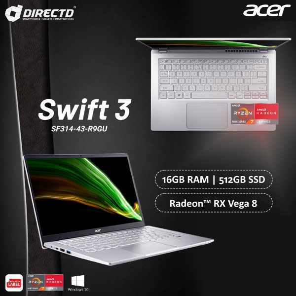 Picture of Acer Swift 3 SF314-43-R9GU (AMD Ryzen™ 7 5700U | 16GB LPDDR4X RAM | 512GB SSD)