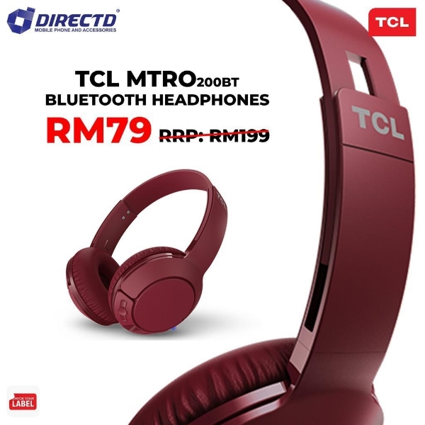 Picture of TCL MTRO200 BT - Wireless On-ear Headphones! ORIGINAL by TCL, certified by MCMC