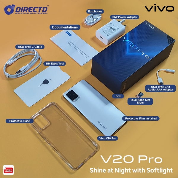 Picture of VIVO V20 PRO 5G (Snapdragon 765G | 8GB RAM | 128GB ROM | 33W fast charging) 
