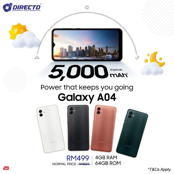 Buy Samsung Galaxy A04 (64GB) in Copper