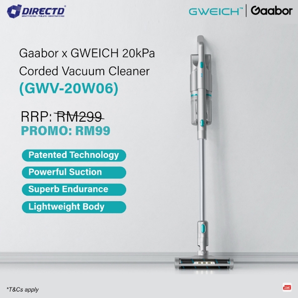 Picture of 🆕Gaabor x GWEICH 20kPa Corded Vacuum Cleaner (GWV-20W06) 