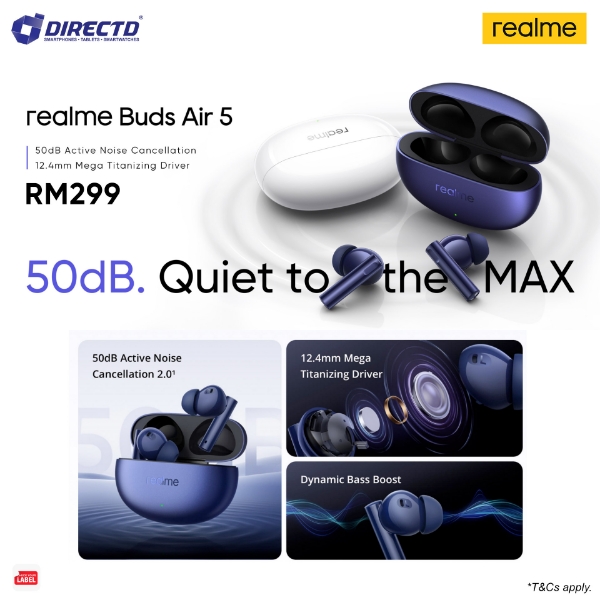 DirectD Retail & Wholesale Sdn. Bhd. - Online Store. 🆕realme Buds Air 5