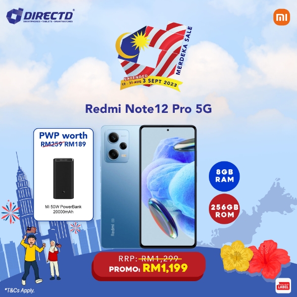 Picture of Xiaomi Redmi Note 12 Pro 5G [8GB RAM | 256GB ROM] - Merdeka Sale 🇲🇾