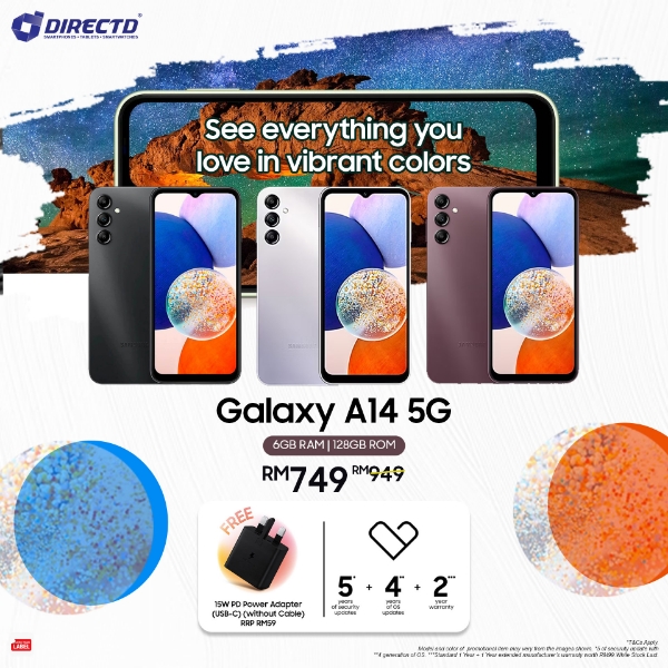 Picture of [NEW] Samsung Galaxy A14 5G [6GB RAM | 128GB ROM] with Free gifts!