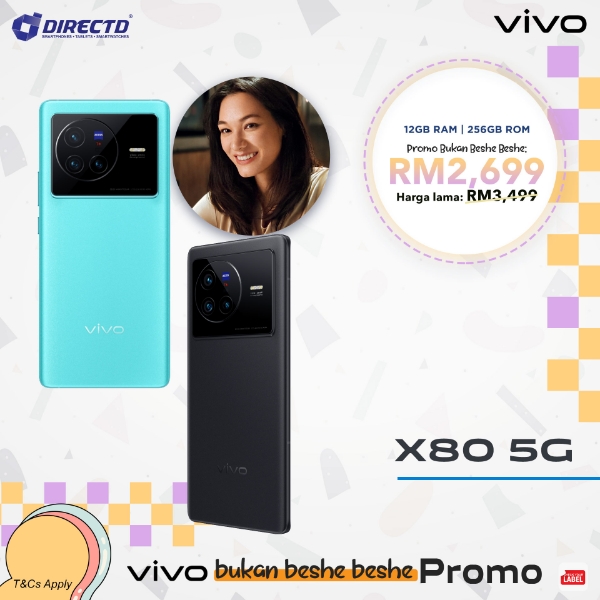 Picture of VIVO X80 5G [12GB RAM/256GB ROM] PROMO PRICE RM2699