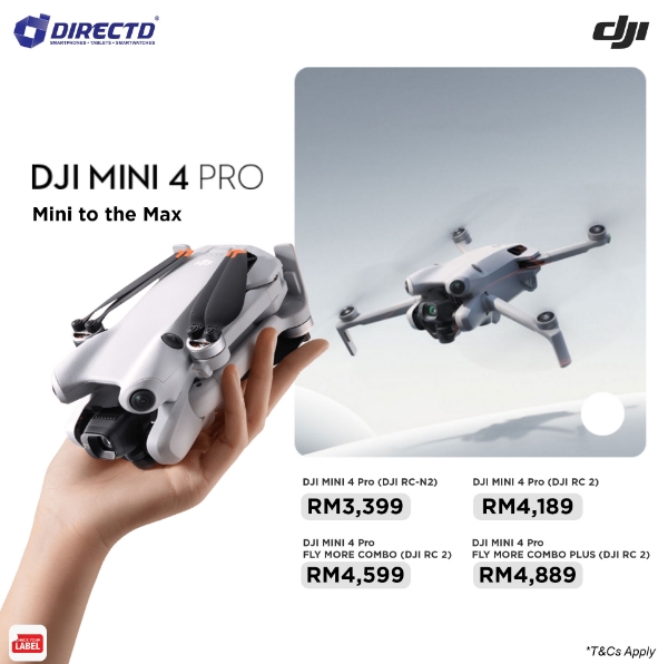 DirectD Retail & Wholesale Sdn. Bhd. - Online Store. 🆕DJI Mini 4 Pro -  ORIGINAL product by DJI Malaysia