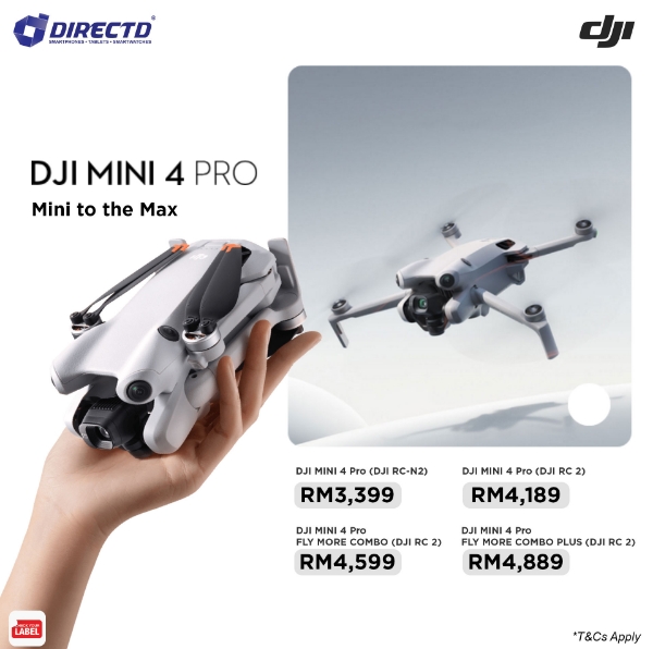 DJI Mini 4 Pro Fly More Combo Plus - Drone - USB