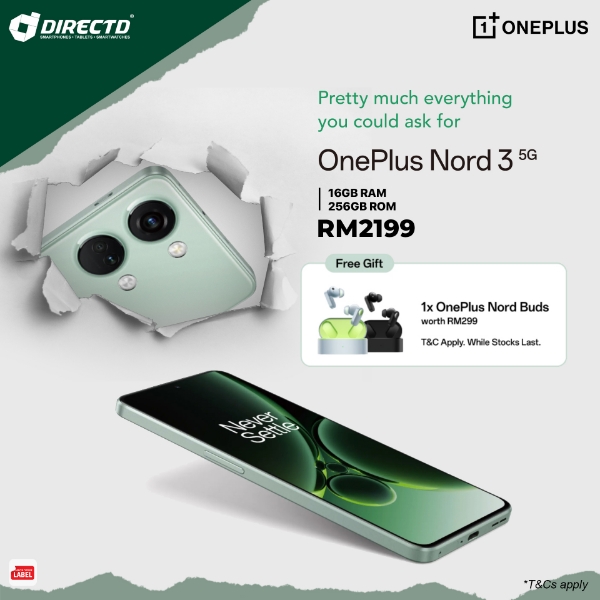 Picture of OnePlus Nord 3 5G [16GB RAM | 256GB ROM] Ready Stock & Get Nord Buds worth RM299