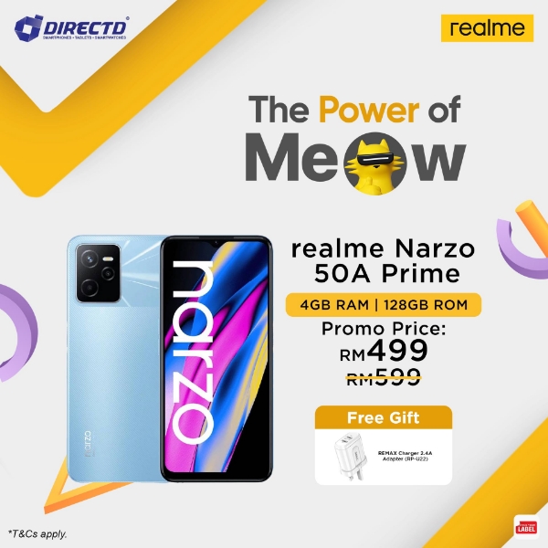Picture of [RM100 OFF] realme narzo 50A PRIME [4GB RAM | 128GB ROM]