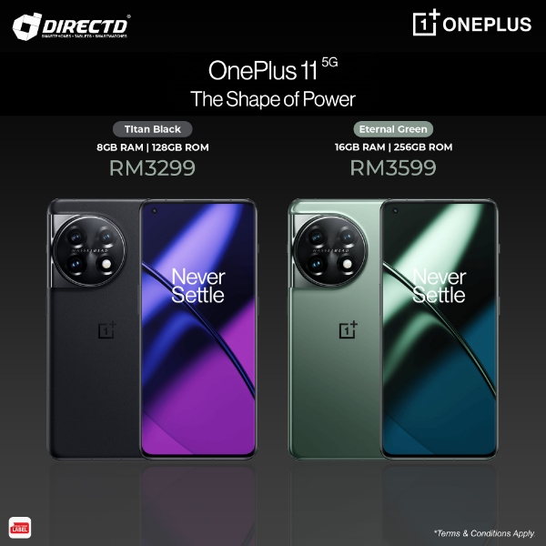DirectD Retail & Wholesale Sdn. Bhd. - Online Store. OnePlus 11 5G, 8GB  RAM+128GB ROM