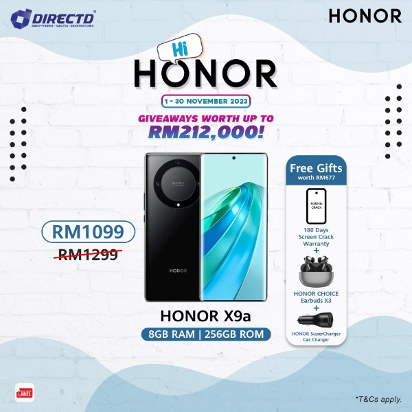 Picture of HONOR X9a 5G [8GB RAM | 256GB ROM] + FREEGIFT worth RM677