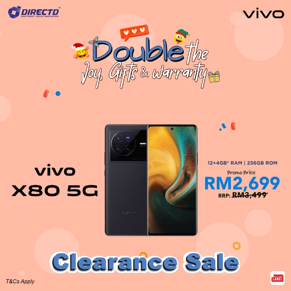 Picture of VIVO X80 5G [12GB RAM/256GB ROM] Clearance Sale!!