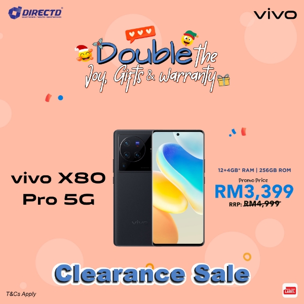 Picture of VIVO X80 PRO 5G [12GB RAM | 256GB ROM] - Clearance Sale!!