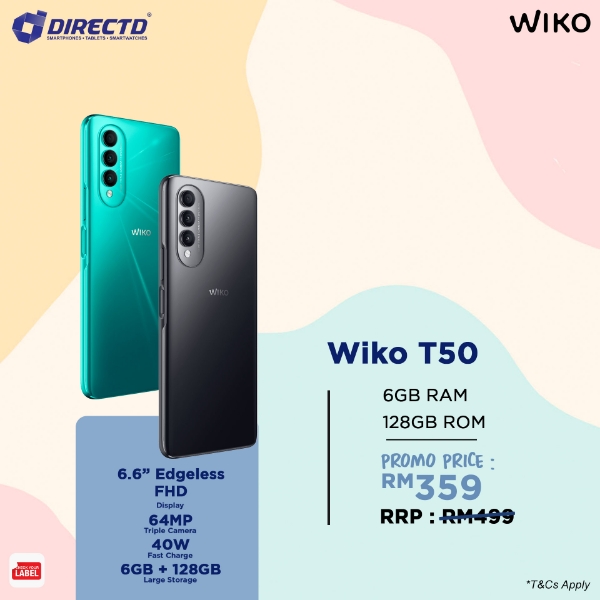 Picture of WIKO T50 (6GB RAM | 128GB ROM) PROMO Price : RM359