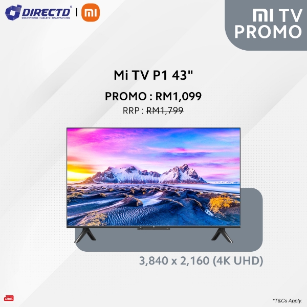 Picture of Xiaomi Mi TV P1 (43" 4K UHD Smart TV) Special Promotion 🔥