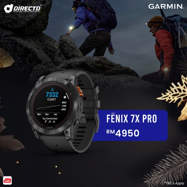 Garmin Fenix 7X Sapphire Solar Grey DLC Titanium / Black Band