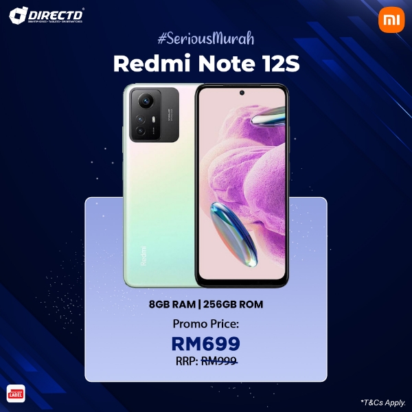 DirectD Retail & Wholesale Sdn. Bhd. - Online Store. [RM300 OFF] Xiaomi  Redmi Note 12S [8GB RAM