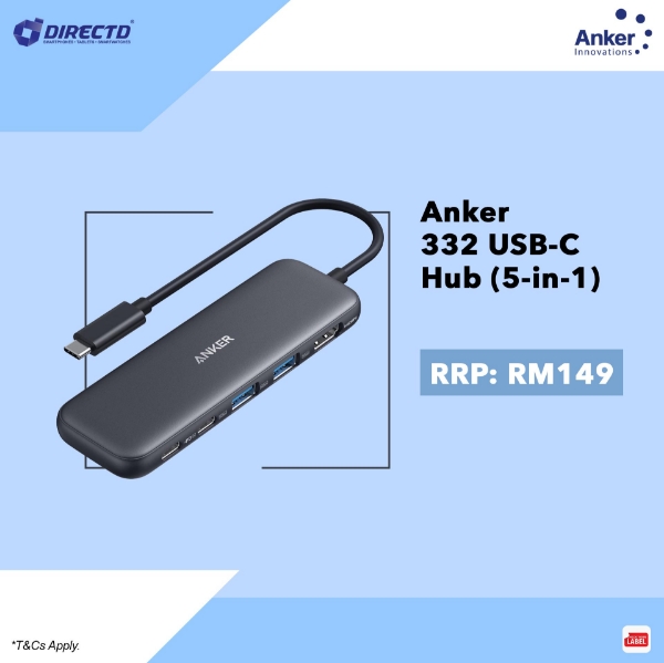 Picture of Anker 332 USB-C Hub (5-in-1)