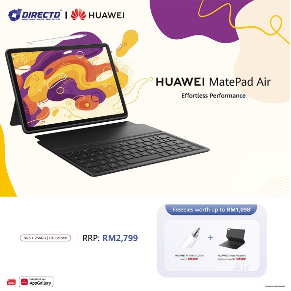 Picture of HUAWEI MatePad Air 11.5-inch LTE [8GB+256GB] + FREEBIES