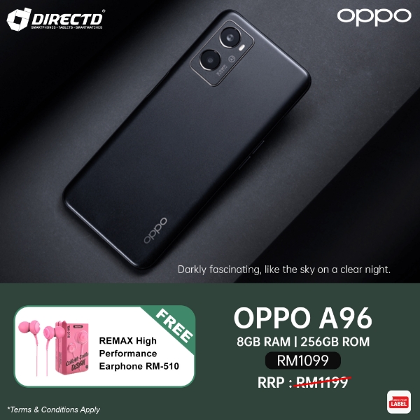 DirectD Retail & Wholesale Sdn. Bhd. - Online Store. [Year END Sale] OPPO  A98 5G [8+8GB RAM