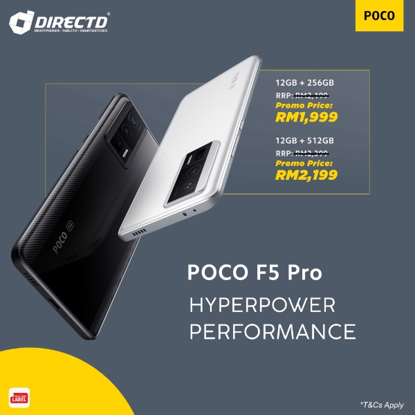 Poco F5 5G / F5 Pro 5G (1Year Warranty By Xiaomi Malaysia)