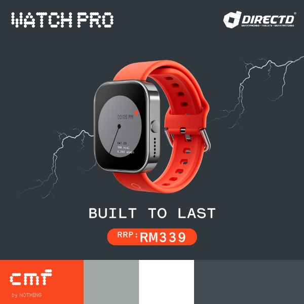 Nothing Watch Pro, 1.96 AMOLED BT calling with GPS, Smartwatch