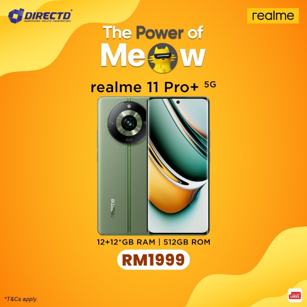 DirectD Retail & Wholesale Sdn. Bhd. - Online Store. 🆕realme 11 Pro+ 5G  [12GB RAM