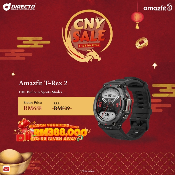 DirectD Retail & Wholesale Sdn. Bhd. - Online Store. AMAZFIT T-Rex 2, Trex  2