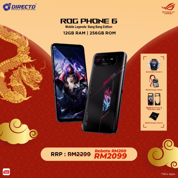 Picture of  [RM200 OFF] ASUS ROG Phone 6 MLBB Edition [12GB RAM | 256GB ROM