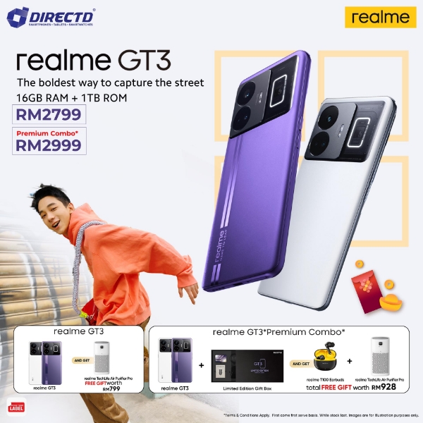 Picture of realme GT3  [16GB+12GB RAM | 1TB ROM] Premium Combo